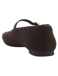 Active Flex Jazz Flat Shoes in Chocolate Knit