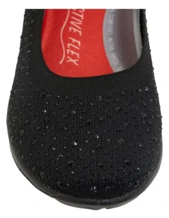 Active Flex Patrice Sneakers in Black Diamante
