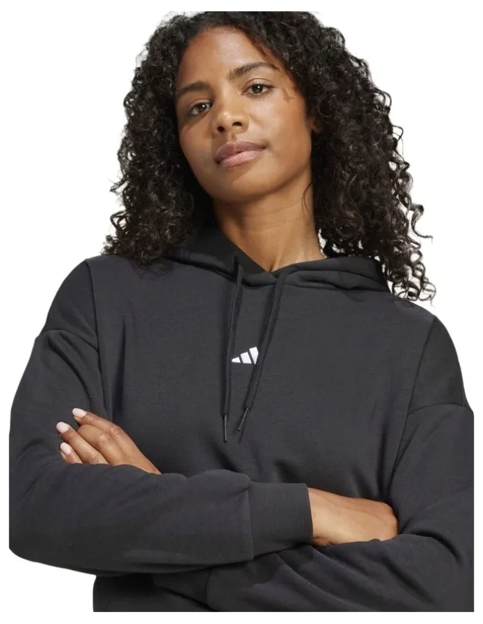 adidas Essentials Feel Cozy Hoodie in Black