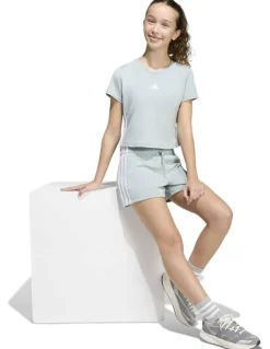 adidas Essentials Shorts in Wonder Sage/White
