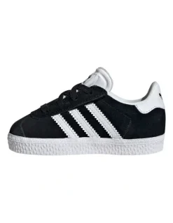 adidas Gazelle Cf Elastic Lace Infant Sneakers in Black/White