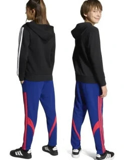 adidas House of Tiro Colors of Football High Waisted Wide Leg Pant in Blue