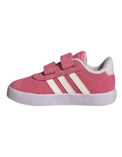 adidas VL Court 3.0 Self-Fastening Infant Sneakers in Pink
