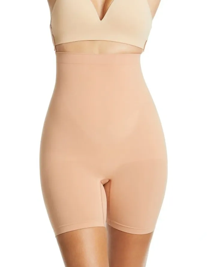 Ambra Killer Curve Hi Waisted Shaping Short in Beige