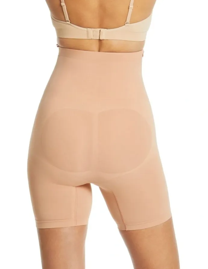 Ambra Killer Curve Hi Waisted Shaping Short in Beige