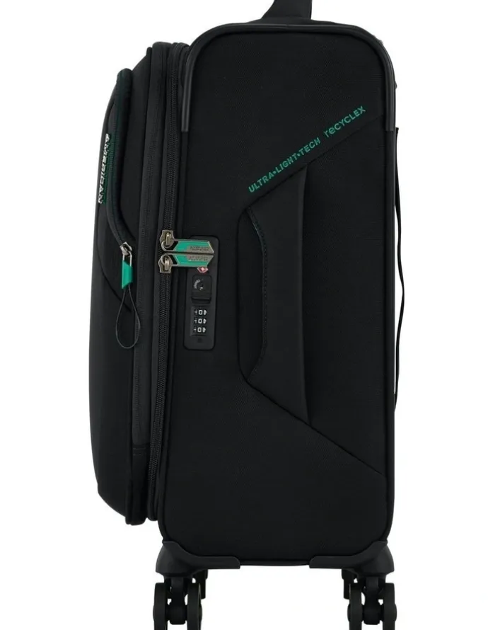American Tourister Applite 5 55cm Spinner Suitcase in Black