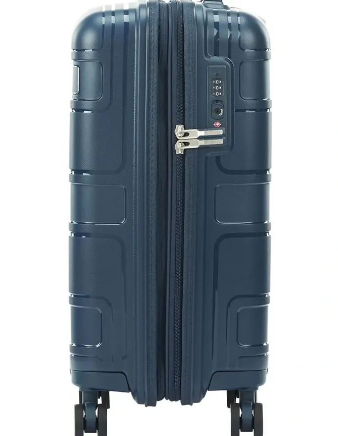 American Tourister Light Max 55cm Spinner Suitcase in Navy