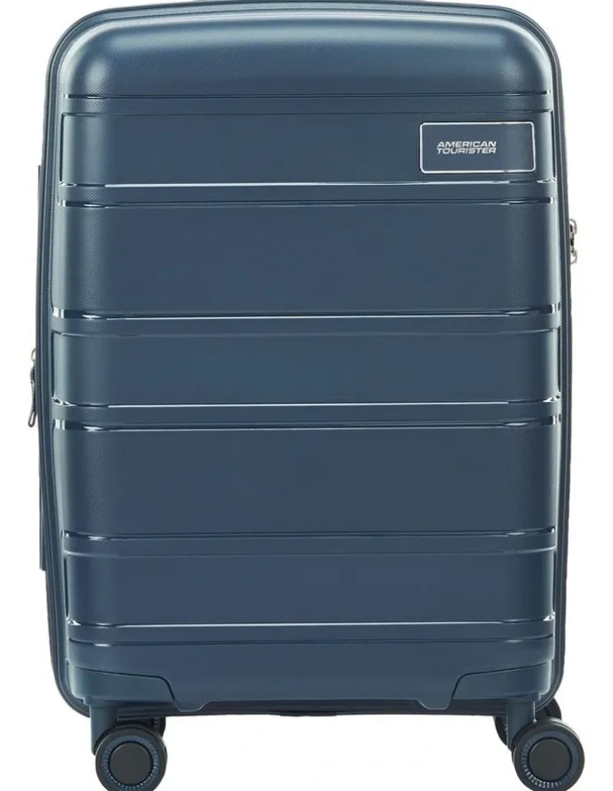 American Tourister Light Max 55cm Spinner Suitcase in Navy