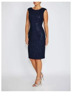 Anthea Crawford Elizabeth Stretch Corded Lace Dress