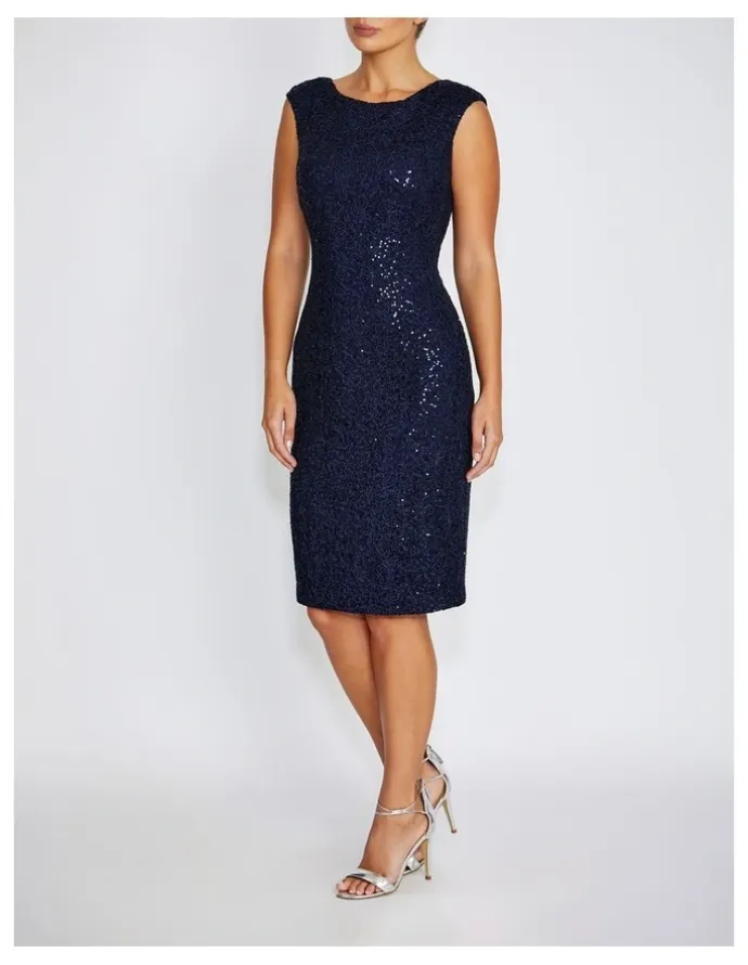 Anthea Crawford Elizabeth Stretch Corded Lace Dress