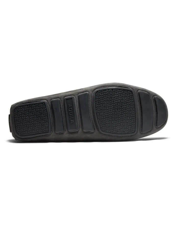 Aquila Cisco Nubuck Driving Shoes in Granite
