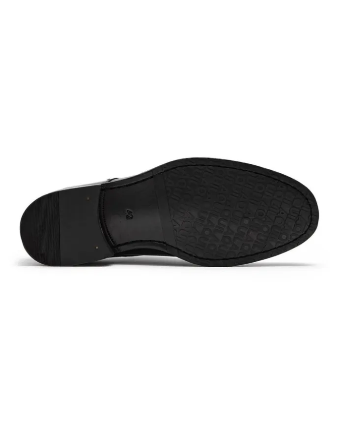 Aquila Davis Monk Strap Shoes in Black