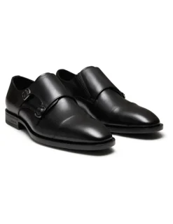 Aquila Murphy Monk Strap Shoes in Black