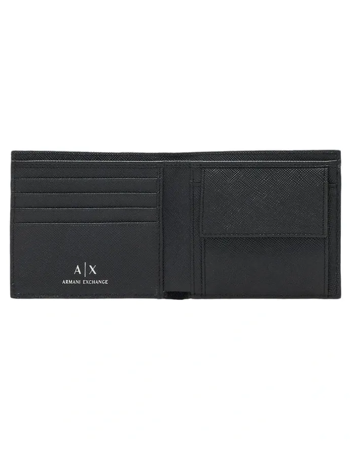 Armani Exchange Barcelona Bifold Wallet in Black