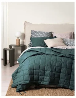 Aura Home Maison Vintage Coverlet in Nude