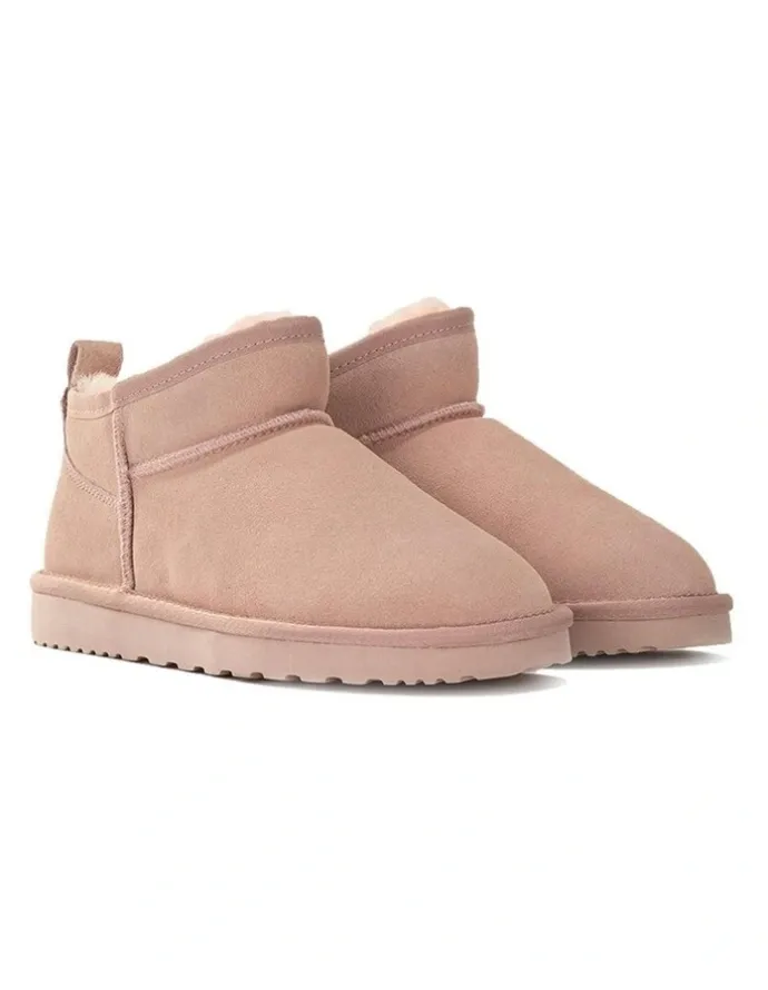 Aus Wooli Ugg Airlie Ultra Mini Boots in Pink