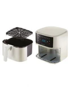 Baccarat Baccarat The Healthy Fry 5.7L Compact Air Fryer in Cream