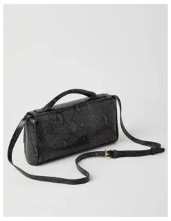 Basque Ava Satchel Bag in Black
