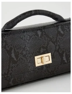 Basque Ava Satchel Bag in Black