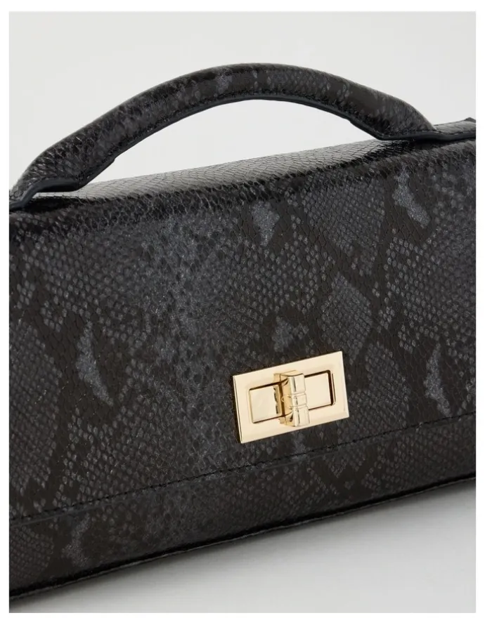 Basque Ava Satchel Bag in Black