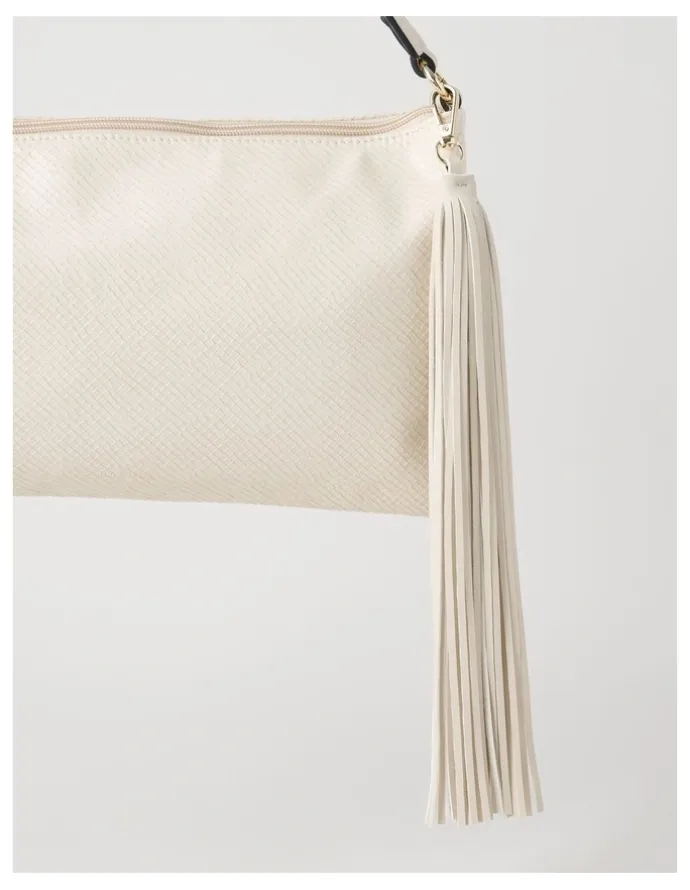 Basque Chloe Shoulder Bag in Cream
