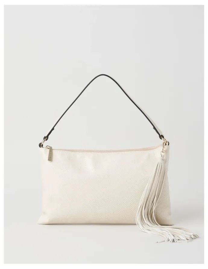 Basque Chloe Shoulder Bag in Cream