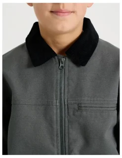 Bauhaus Barn Jacket in Black