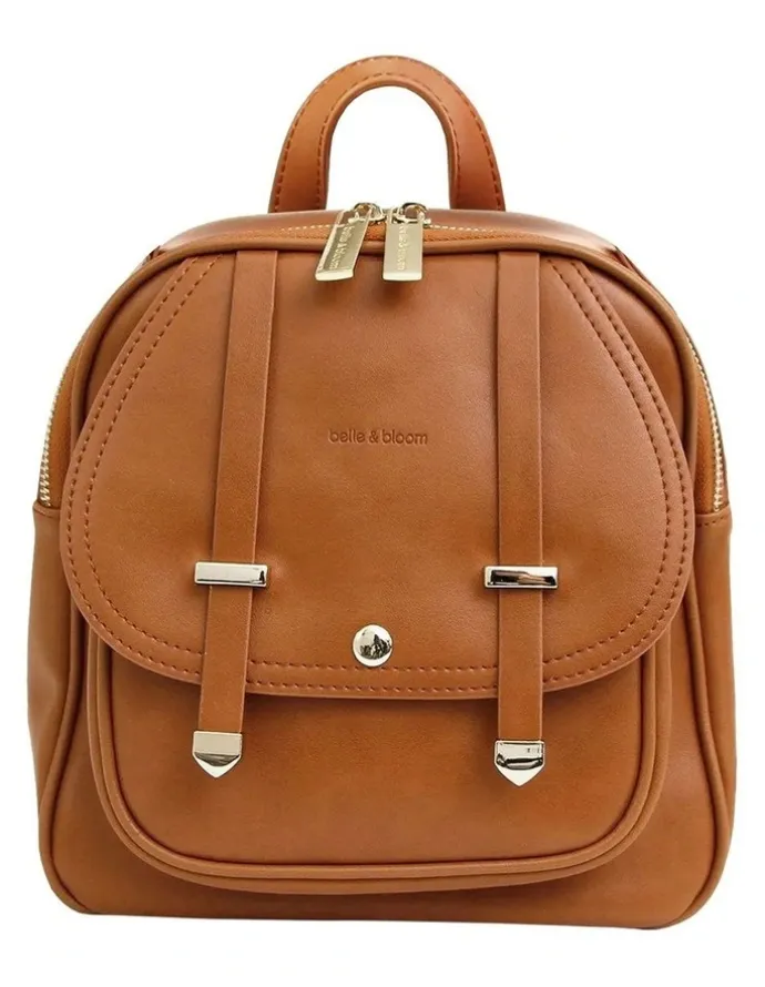 Belle & Bloom Camila Leather Backpack in Brown