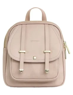 Belle & Bloom Camila Leather Backpack in Dusty Pink