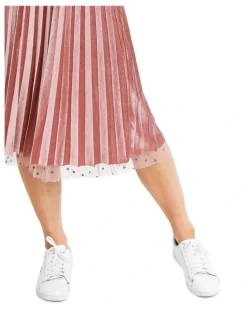 Belle & Bloom Mixed Feelings Pink Reversible Skirt