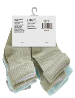 Big Softies Crew Socks 8-Pairs in Blue