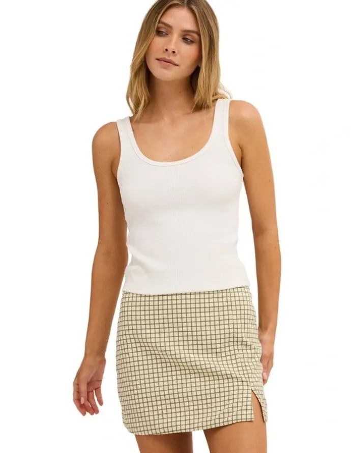 Billabong Break Line Mini Skirt in Salt Crystal