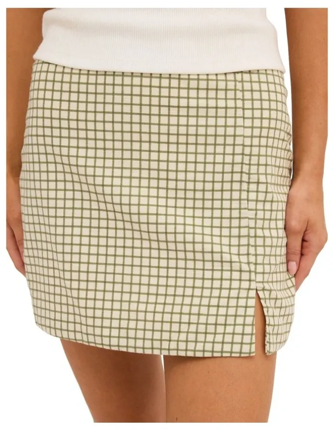 Billabong Break Line Mini Skirt in Salt Crystal