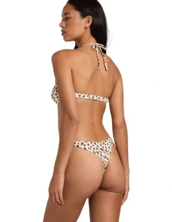 Billabong Tides Rave Halt Bandeau Bikini Top in Multi