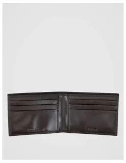Blaq Saffiano Bifold Leather Wallet Brown Wallet Brown