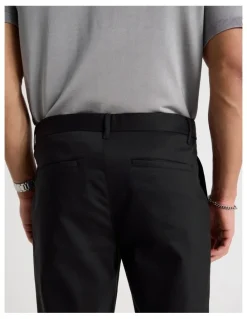 Blaq Slim Fit Dress Chino Pant in Black
