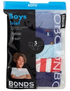 Bonds Brief 5 Pack in Multi