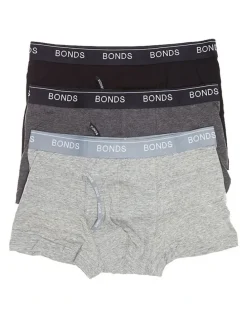 Bonds Guyfront Trunk 3 Pack in Grey
