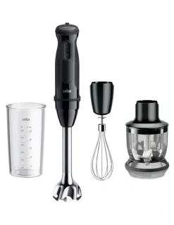 Braun Multi Quick 3 Hand Blender MQ30202MBK in Black