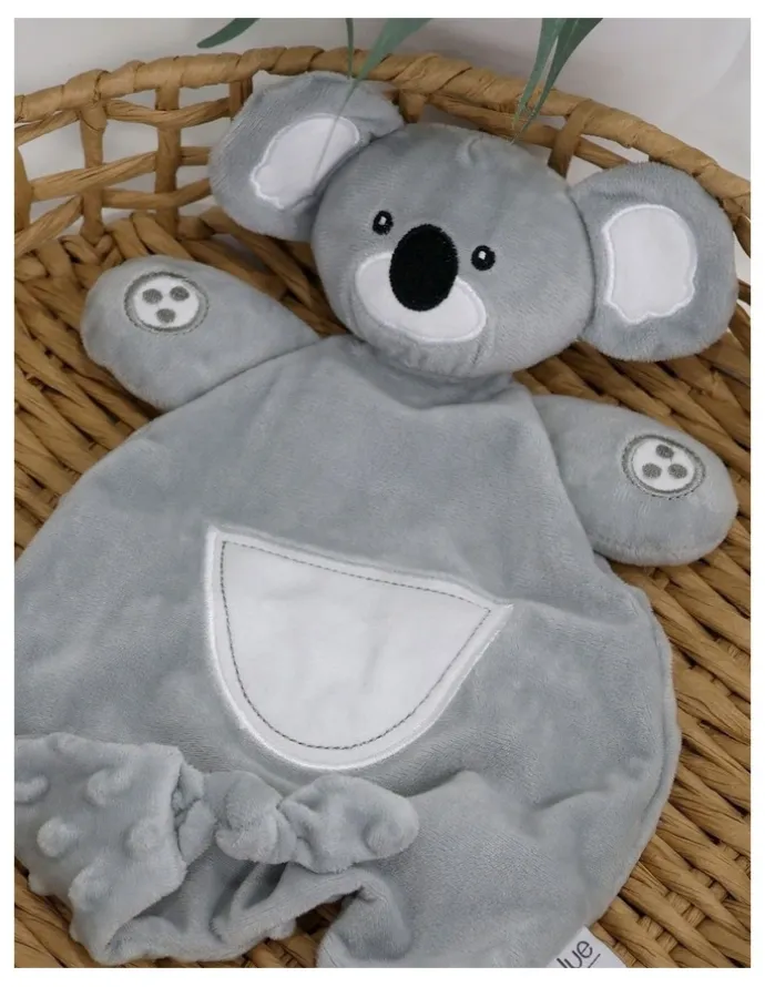 Bubba Blue Aussie Animal Comforter Toy Koala in Grey
