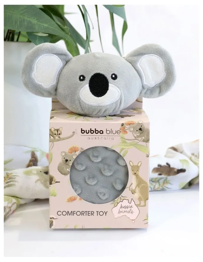 Bubba Blue Aussie Animal Comforter Toy Koala in Grey