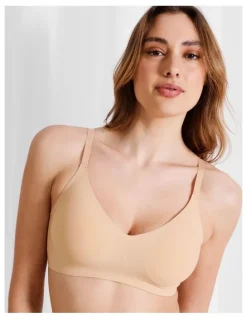 Chloe & Lola Pure Comfort Bonded Wirefree Bra in Beige