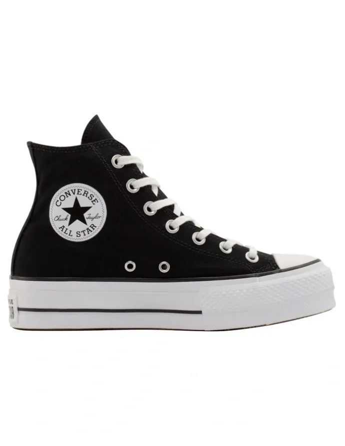 Converse Chuck Taylor All Star Lift Hi Top Sneaker in Black/White
