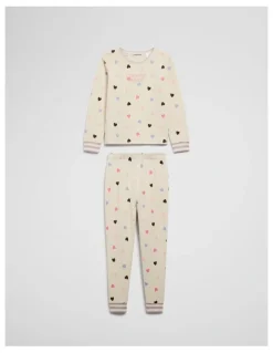 Country Road Australian Cotton Printed Sleep Set in Cream