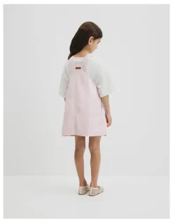 Country Road Denim Pinafore in Cloud Pink