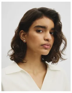 Country Road Pia Mini Stud Earring in Sage