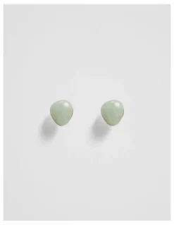 Country Road Pia Mini Stud Earring in Sage