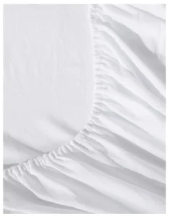 Dreamaker Superfine Washed Microfibre Combo Fitted Sheet Set in Ice Blue
