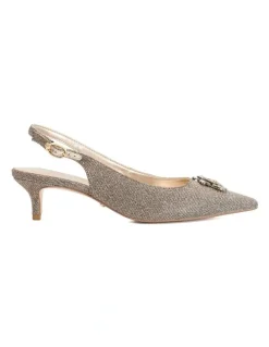 Dune London Context Bug Detail Slingback In Bronze