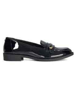 Dune London Globing Patent Loafer In Black